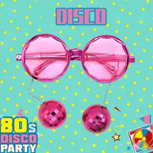 Bachelorette party faveur rétro Disco Ball lunettes drôle fête lunettes de soleil Party Favor coloré yeux masque