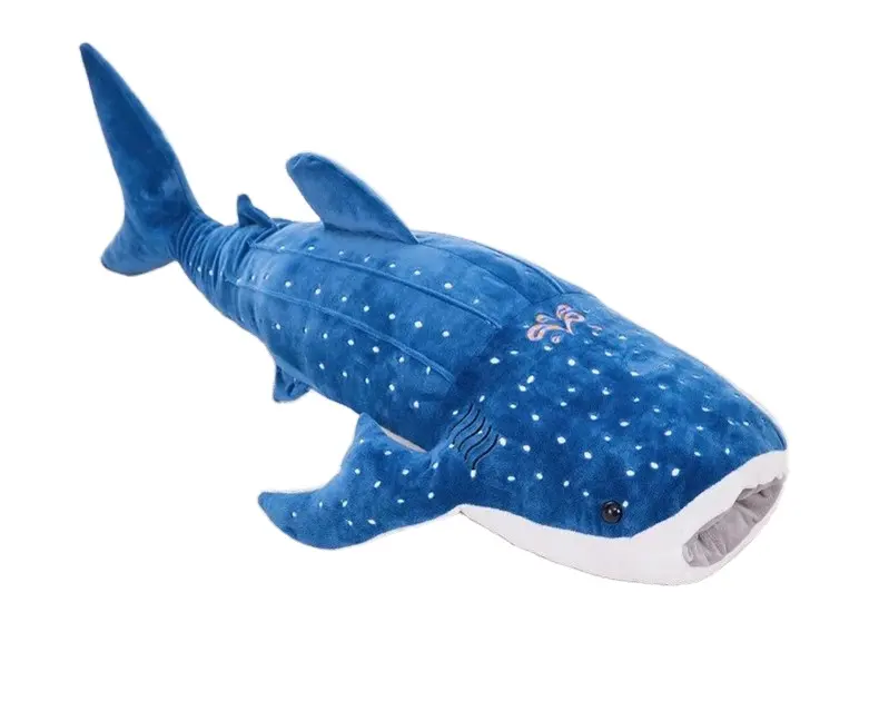 55cm balena di squalo blu peluche peluche giocattolo di peluche di mare di peluche di animali di mare giocattoli personalizzati per bambini regali per bambini