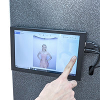 Escáner de Cuerpo Completo 3D de 3 Columnas con 18 Cámaras, USB 3.0 de Alta Velocidad, Rotación de 2 Segundos, Alta Precisión, Resina Humana
