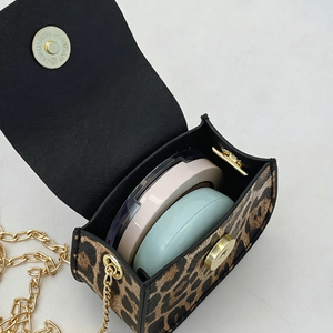 Mini Borsa a Tracolla con Catena e Stampa Leopardata, Portamonete e Portarossetto, Regali per Sposa e Damigelle, Piccole Borse Promozionali - Product Image 5