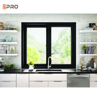 Ventana Corredera de Aluminio Económica y Popular para Casa, Material de Vidrio Fijo, con Rejilla y Abreventanas, Perfil de Aluminio