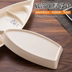 Imitation Porcelain Sushi Boat Plastic Sashimi <b>Plate</b> Boat Shaped Serving Dish For Party Food Display Small Medium <b>Large</b> Size - Product Image 4