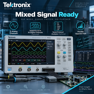 ออสซิลโลสโคปสัญญาณผสม Tektronix MSO24 2-BW-100+R3 ความถี่ 100MHz 4 ช่องสัญญาณ 2.5GS/s ความยาวบันทึก 10M หน้าจอสัมผัส 10.1 นิ้ว - Product Image 3