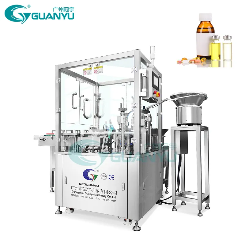 Automatic Agent Bottle Vaccine Glass Vial filler Liquid Soap Hand Wash Liquid Injection Vial Filling Machine