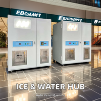 Distributeur automatique de blocs de glace commercial 160-900 kg par jour avec paiement par pièces, carte de crédit et jetons pour supermarché et utilisation extérieure