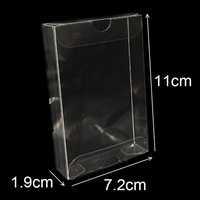 Boîte d'emballage carrée transparente en PVC avec ruban de protection, impression personnalisée, pour présentation de cadeaux