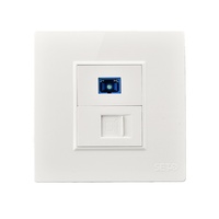 Conector de fibra óptica RJ45, panel de pared, salida impermeable