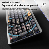 Clavier mécanique silencieux à 99 touches, triple mode, interface USB Type-C, rétroéclairage LED, nouveau clavier complet à axe Kailh, échangeable à chaud