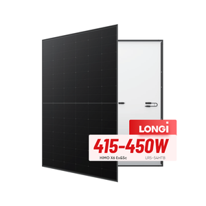 Panneaux solaires photovoltaïques <span class=keywords><strong>Longi</strong></span> All Black N-Type IBC 415W-450W, entièrement noirs, certifiés TUV - Product Image 3