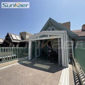 Sunrooms in alluminio e case in vetro con giardino a forma di tetto pieghevole e veranda per veranda - Product Image 2