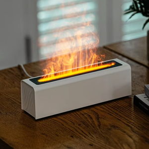 Homefish Machine créative d'arôme à flamme 3D Machine à parfum pour la maison Chambre à coucher veilleuse colorée humidificateur d'aromathérapie de bureau - Product Image 1