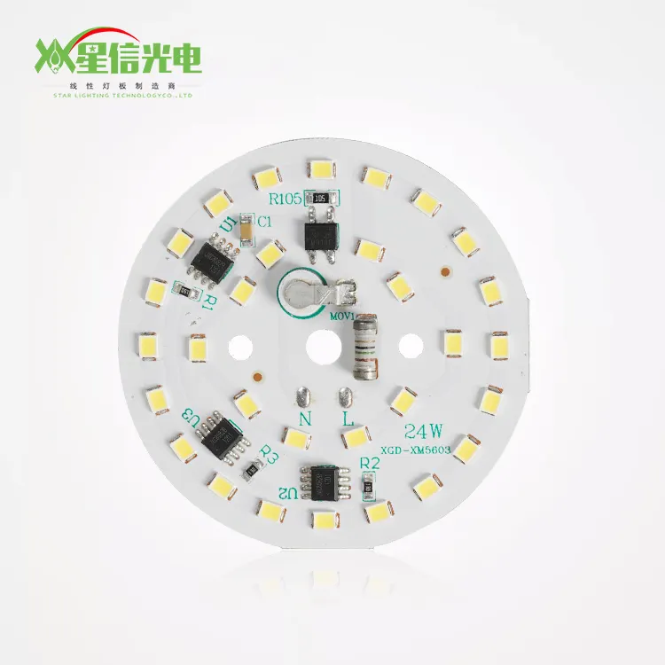XGD High Performance Aluminum PCB Board Indoor Lighting Module 24W LED Bulb DOB Driver