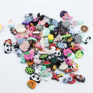 Silicone Soft Beads For Keychain Making DIY Christmas Focal Beads Unisex Toy Accessory