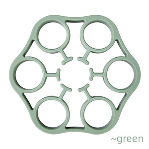 Tampon isolant en silicone résistant aux hautes températures pour la cuisson à la <span class=keywords><strong>vapeur</strong></span> des œufs et la soupe/marmites Pot d'artefact d'œuf antidérapant épaissi - Product Image 2