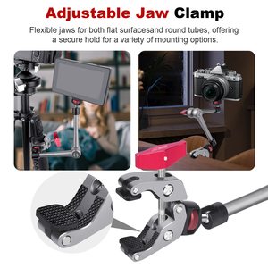 CAME-TV profesyonel sihirli kol kelepçe kiti, 360 ° dönen ile 1/4 "vida git Pro adaptörü, kamera için ışık telefon, Video <span class=keywords><strong>Rig</strong></span> - Product Image 4