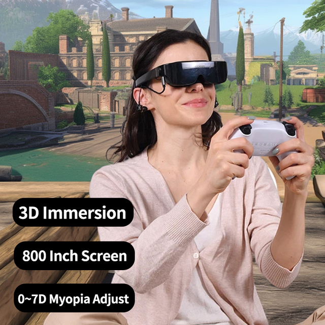 Hot Selling Wholesale Smart Safety Glasses Oled Screen 4K Movie Extra-Large Display Unisex Smart  Eye Glass