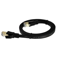 Harga Pabrik Kabel Ethernet Cat8 8-Konduktor 40Gbps 28AWG Solid S/FTP RJ45 Patch Cord BC PVC 1m-30m