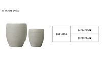 Vente directe usine – Grandes quantités de pots de fleurs en fibre de verre de forme régulière – Écologiques, couleur personnalisable, légers, pour jardin et maison