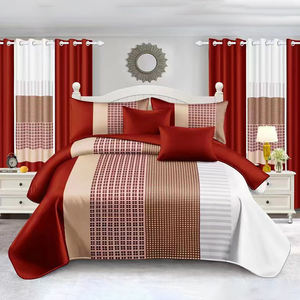 Juego de Ropa de Cama de Lujo DL de 12 Piezas, Tamaño King, con Fundas de Almohada y Cortinas para Dormitorio, Venta al Por Mayor de Fábrica - Product Image 2
