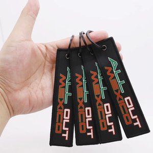 Wholesale <strong>Custom</strong> Woven <strong>Keychains</strong> Personalized Fabric <strong>Keychains</strong> with Logo OEM Factory Direct - Product Image 5