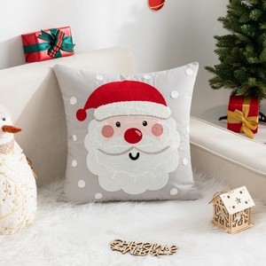 Père noël housse de coussin décoratif arbre de noël renne taie d'oreiller cadeau de noël broderie taie d'oreiller VP-YL1131 - Product Image 6