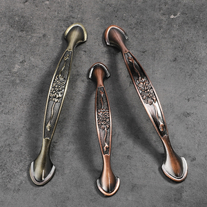 Phong Cách Châu Âu Rắn Ngà Nhôm Hợp Kim Tủ Ngăn Kéo Xử Lý Màu Xanh Lá Cây Màu Đỏ Cổ Hổ Phách Cửa Xử Lý Đồ Nội Thất Xử Lý Knobs - Product Image 4