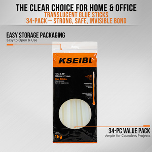 KSEIBI 11x300MM 1kg Herramienta de Bricolaje, Barras de Pegamento Fuertes para Pistola de Pegamento Caliente, Herramientas Flexibles de Fusión en Caliente para Bricolaje - Product Image 2