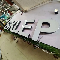 Enseigne lumineuse LED 3D personnalisée pour extérieur, lettres rétroéclairées, signalétique lumineuse pour devanture de magasin