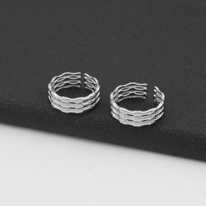 2026 Temperament Minimalist Innovative Design Silver Plated Geometric <b>Ring</b> Women's <b>Adjustable</b> <b>Rings</b> Wholesale Jewelry Trendy - Product Image 2