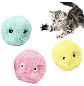Sıcak satış lüks çevre dostu peluş oyuncak hayvan interaktif akıllı aydınlık kedi eğitim topu kuş ses Modern karikatür kutusu - Product Image 2