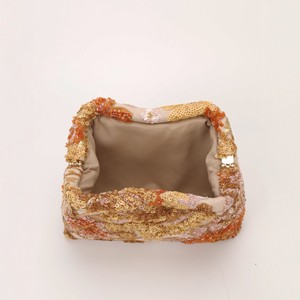 Borsa da Sera in Poliestere con Paillettes Ricamate su Misura, <span class=keywords><strong>Pochette</strong></span> da Donna Stile Retrò Europeo-Americano con <span class=keywords><strong>Motivi</strong></span> Floreali e Chiusura a Clip - Product Image 3