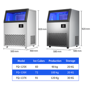 Machine à <span class=keywords><strong>glaçons</strong></span> <span class=keywords><strong>automatique</strong></span> électrique <span class=keywords><strong>avec</strong></span> écran LED, <span class=keywords><strong>glaçons</strong></span> carrés pour usage commercial dans les hôtels, restaurants, cuisines - Product Image 2