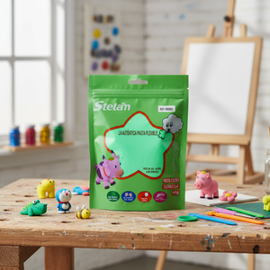 Sacchetto in Alluminio Verde da 60g, Argilla Spaziale Essiccata all'Aria, Materiale Premium per Creazioni Artistiche Uniche, Marca Peiyong - Product Image 3