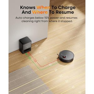 Robot Aspirador y Fregasuelos Uninell con Autovaciado, 7000Pa, Navegación Lidar, Alimentado por Batería, Limpieza Inteligente para el Hogar - Product Image 6