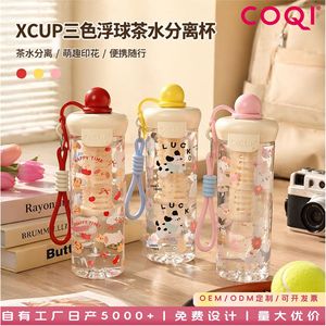 Xcup Plastic <b>Water</b> <b>Bottle</b> <b>With</b> <b>Straw</b> And Lid 500Ml Cartoon Design <b>For</b> Kids And <b>Adults</b> - Product Image 4