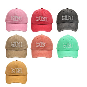 MAMA ricamo cappelli sportivi copricapo tinta unita curvo cappello da sole con Logo personalizzato 6 pannello cappelli Snapback mamma <span class=keywords><strong>e</strong></span> Me cappellino da Baseball - Product Image 3