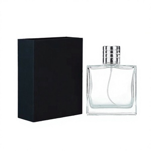 กล่องน้ำหอมแม่เหล็กทรงสี่เหลี่ยมหรูหรา ขวดแก้วใสเปล่า พิมพ์ลายสกรีน พร้อมหัวฉีดน้ำหอมแบบพ่น - Product Image 4