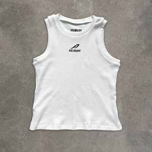 QIANSHI ricamo personalizzato Waffle in cotone senza maniche T-Shirt Muscle Stringer Fitness canotta da <span class=keywords><strong>uomo</strong></span> aderente gilet da corsa da palestra <span class=keywords><strong>a</strong></span> coste - Product Image 1