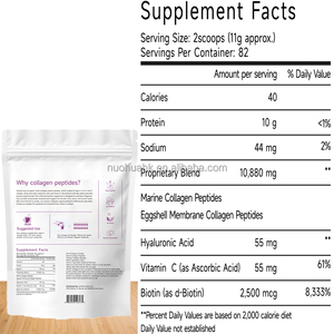 OEM ODM Polvo de Péptidos de Colágeno Múltiple, Suplemento Dietético 2BL Sabor Original para el Cabello, la Piel, los Huesos y las Articulaciones - Product Image 3