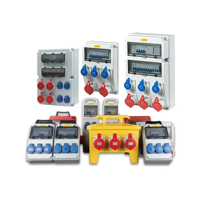 Промышленная переносная розетка, водонепроницаемая электрическая Пластиковая распределительная коробка, защита клемм