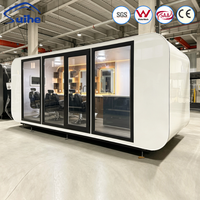 Cabine Apple de luxe légère de 6 m, salon de coiffure mobile, villa préfabriquée modulaire, cabine Apple