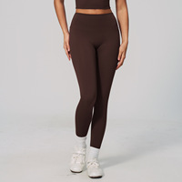 Leggings de yoga taille haute pour femmes, sans couture, de compression et push-up, pour le sport