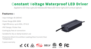 Constant Voltage IP67 Waterproof <strong>Led</strong> <strong>Driver</strong> 96W 100W 200W 300W 400W 12V <strong>24V</strong> <strong>Led</strong> Transformer <strong>LED</strong> Power Supply with ETL SAA CE - Product Image 3