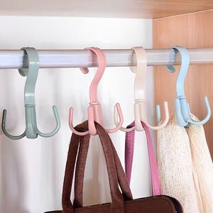 360 °   Ganchos Giratorios para Colgar Ropa, Organizador de Armario que Ahorra Espacio, Perchero para Bolsos, Zapatos, Bufandas, Soporte para Colgar en el Armario - Product Image 1