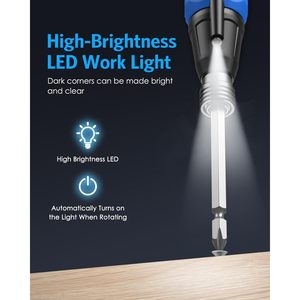 Set di cacciavite elettrico ricaricabile Cordless portatile Premium Kit di strumenti per la riparazione della casa cacciavite motorizzato - Product Image 6