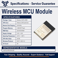 Module IoT WiFi BLE 4.2 ESP32-WROOM-32U Dual-Core 240MHz 4MB Flash pour passerelle de maison intelligente et MCU sans fil industriel