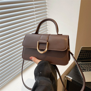 Borsa Quadrata Piccola alla Moda in Materiale PU con Motivo a Pietra - Product Image 1
