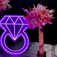 Expédition rapide d'usine – Lettres lumineuses LED personnalisées de 3, 4 et 5 pieds, chiffres lumineux en métal étanches pour mariages et événements festifs