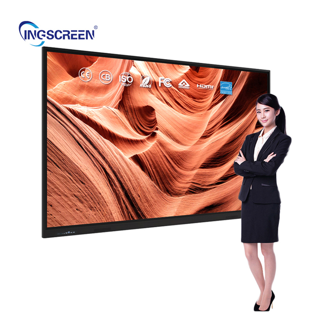 Ingscreen 43'' 55'' 65" Touch Screen Led Multi Touch Interactive Flat Panel Displays Monitor for Classroom Education Teacher Use