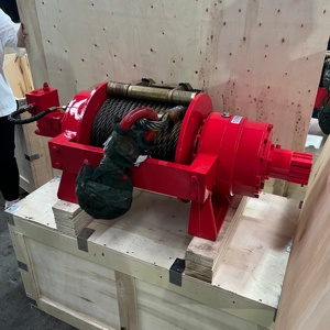 Winch Hidrolik Penarik Kabel Kawat Baja 10ton 20ton dengan Roller Fairlead/Penarik Kabel Kopling untuk Truk Derek Tugas Berat - Product Image 3